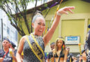 Com a dançarina japonesa Michiru Sadame, deu samba no lugar do nihon-buiyou