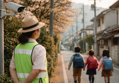 "Mimamori" é um conceito japonês que une o monitoramento por vídeo com a atenção da comunidade (Imagem: IA ChatGPT)